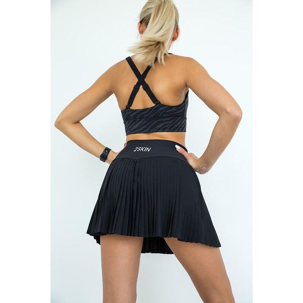 Spódniczka do biegania damska 2skin Lady. Czarne spódnice 2SkIN, bez wzorów, sportowe, sportowe. Za 229.00 zł.