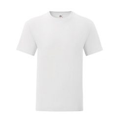 Kultowa Koszulka Unisex Dla Dorosłych. Białe bluzki FRUIT OF THE LOOM, l, bez wzorów, sportowe, bez kołnierzyka, bez ramiączek. Za 29.99 zł.