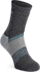 Skarpety merino Inov-8 Merino High Sock. Niebieskie skarpety Inov-8, bez wzorów, z materiału. Za 87.99 zł.