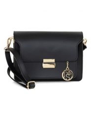 Pia Sassi Skórzana torebka "Carbonara" w kolorze czarnym - 23 x 17 x 10 cm rozmiar: onesize. Czarne torby na ramię Pia Sassi, bez wzorów, z materiału, na ramię, bez dodatków. Za 358.48 zł.