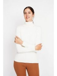 ASSUILI Golf w kolorze białym rozmiar: 38. Białe golfy Assuili, bez wzorów, bez ramiączek. Za 108.99 zł.