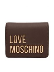 LOVE MOSCHINO Portfel JC5612PP1PKD0300 Brązowy. Brązowe portfele Love Moschino, bez wzorów, ze skóry. Za 399.99 zł.