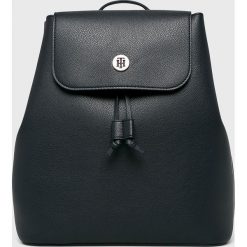 Tommy Hilfiger - Plecak. Niebieskie plecaki TOMMY HILFIGER, bez wzorów, z materiału. W wyprzedaży za 449.90 zł.