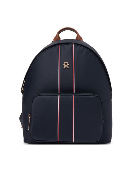 Tommy Hilfiger Plecak Popette Dome AW0AW17651 Granatowy. Niebieskie plecaki TOMMY HILFIGER, bez wzorów, z materiału. Za 294.99 zł.