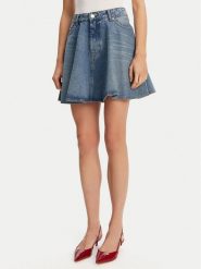 AMI PARIS Spódnica jeansowa FSK038.DE0046 Granatowy Regular Fit. Niebieskie spódnice AMI PARIS, bez wzorów, z jeansu. Za 1,219.00 zł.