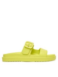 Tommy Hilfiger Klapki FW0FW08953 Żółty. Żółte klapki TOMMY HILFIGER, bez wzorów, z syntetyku, bez obcasa. Za 209.99 zł.