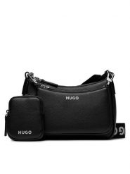 Hugo Torebka Bel Multi Cross 50516579 Czarny. Czarne listonoszki Hugo, bez wzorów, ze skóry, bez dodatków. Za 419.99 zł.