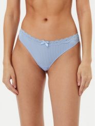 Hunkemöller Stringi Lola 300923 Błękitny. Niebieskie stringi Hunkemöller, bez wzorów, z syntetyku. Za 39.99 zł.