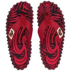 Japonki GUMBIES ISLANDER FLIP-FLOPS UNISEX. Czerwone klapki Gumbies, bez wzorów, bez obcasa. Za 89.99 zł.
