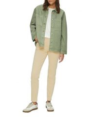 S.Oliver Spodnie - Skinny fit - w kolorze beżowym rozmiar: 40. Brązowe spodnie materiałowe S.Oliver, s, bez wzorów, z materiału. Za 130.99 zł.