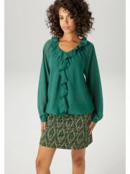 Aniston Bluzka w kolorze zielonym rozmiar: 40. Zielone bluzki Aniston, bez wzorów, bez kołnierzyka, bez ramiączek. Za 82.99 zł.