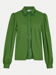 Vila Koszula Carmena 14102290 Zielony Regular Fit. Zielone koszule Vila, xl, bez wzorów, z syntetyku, bez kołnierzyka, bez ramiączek. Za 99.99 zł.