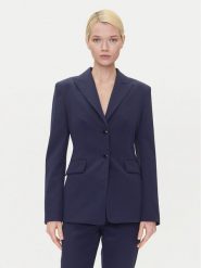 HUGO Marynarka Asmalla-1 50533901 Granatowy Slim Fit. Niebieskie marynarki i żakiety Hugo, bez wzorów, z syntetyku. Za 949.99 zł.