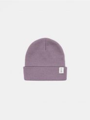 Czapka beanie - fioletowy. Fioletowe czapki Sinsay, bez wzorów. Za 9.99 zł.