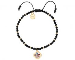 Bransoletka z mosiądzu pozłacana z turmalinami i cyrkoniami. Bransoletki Artelioni, z cyrkonią, pozłacane. Za 149.00 zł.