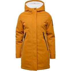 Płaszcz damski Loap Nabra żółty. Żółte płaszcze ZSPORT, na zimę, bez wzorów, z puchu, bez kaptura. Za 455.99 zł.