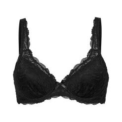 Cellbes Wyściełany biustonosz na fiszbinach czarny female czarny 70A. Czarne bielizna sportowa Cellbes, bez wzorów, z koronki. Za 89.00 zł.