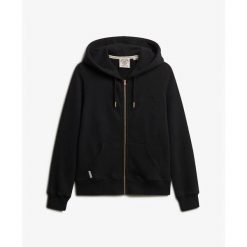 Damska bluza z kapturem zapinana na zamek Superdry Essential Logo Hb. Czarne bluzy Superdry, s, bez wzorów, z kapturem. Za 313.50 zł.