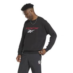 Bluza z dekoltem Reebok Human Rights Now!. Czarne bluzy Reebok, l, bez wzorów, bez kaptura. W wyprzedaży za 186.15 zł.