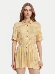 Roxy Kombinezon ERJWO03018 Żółty Regular Fit. Żółte sukienki Roxy, m, bez wzorów, z wiskozy, bez kołnierzyka, bez ramiączek. Za 149.99 zł.