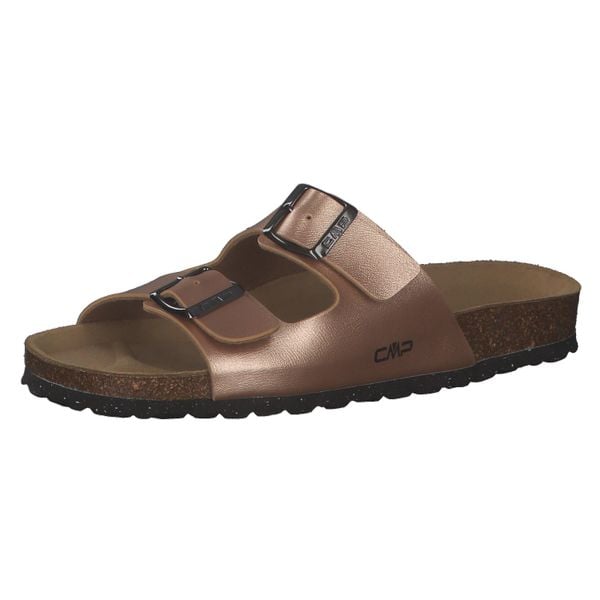 Klapki damskie CMP ECO THALITHA. Brązowe klapki CMP, bez wzorów, bez obcasa. Za 129.99 zł.