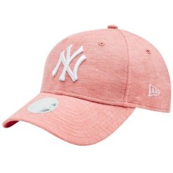 Czapka z daszkiem damska Wmns Jersey Ess 9FORTY New York Yankees Cap. Czerwone czapki New Era, bez wzorów, z jersey. Za 119.99 zł.