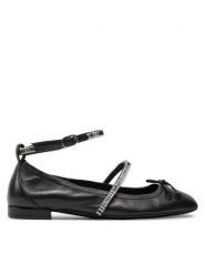 Stuart Weitzman Baleriny Stefannie Balet Flat SI443 Czarny. Czarne baleriny Stuart Weitzman, bez wzorów, ze skóry, bez obcasa. Za 1,009.00 zł.