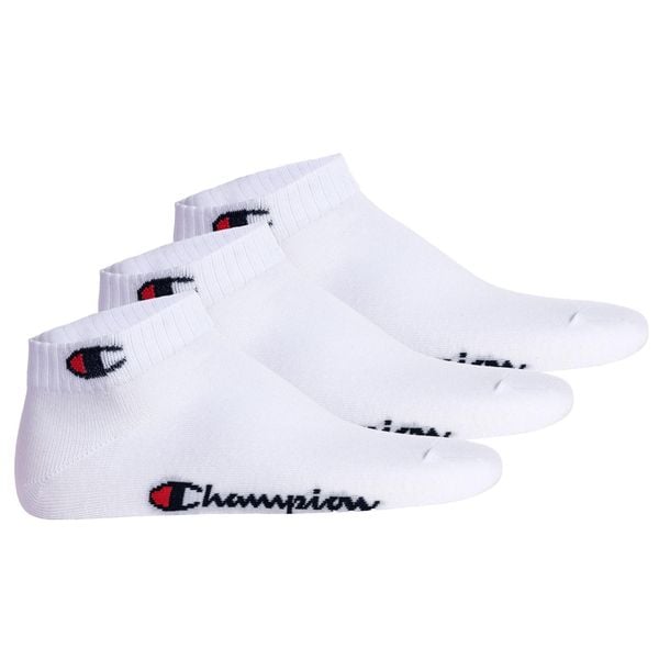 Skarpety Champion 3pk Quarter Socks. Białe skarpety Champion, bez wzorów. Za 35.00 zł.