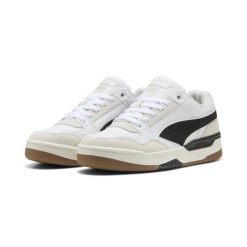 Sneakersy unisex Rebound Retro PUMA White Black Feather Gray. Białe obuwie sportowe Puma, bez zapięcia. W wyprzedaży za 254.00 zł.