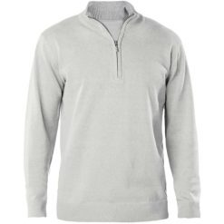 Pulower Kariban 1/4 Zip. Szare swetry KARIBAN, na zimę, bez wzorów, bez ramiączek. Za 211.50 zł.