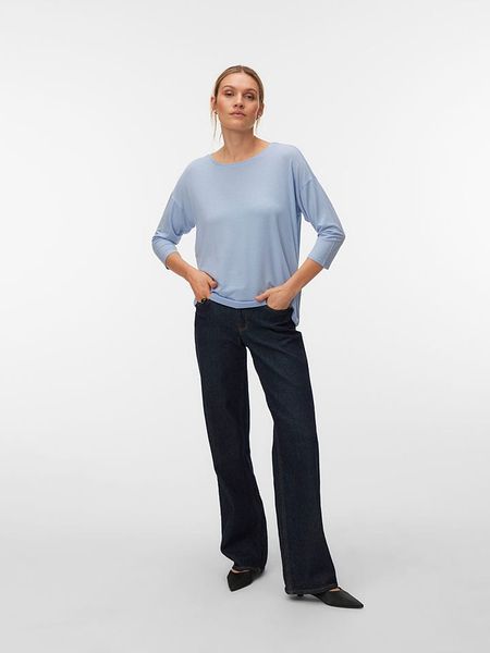 Vero Moda Koszulka w kolorze błękitnym rozmiar: S. Niebieskie bluzki Vero Moda, s, bez wzorów, z lyocellu, bez kołnierzyka, bez ramiączek. Za 40.95 zł.