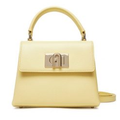 Torebka Furla. Żółte torebki klasyczne Furla, bez wzorów, bez dodatków. Za 1,309.00 zł.