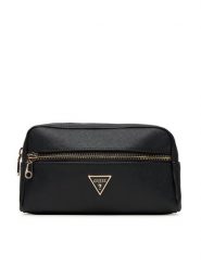 Guess Kosmetyczka PW7550 P5436 Czarny. Czarne kufry i kosmetyczki Guess, z aplikacjami, ze skóry, bez dodatków. Za 269.99 zł.