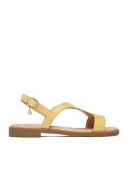 Lasocki Sandały CEO-RST-EMIE-42 Żółty. Żółte sandały Lasocki, bez wzorów, ze skóry, bez obcasa, na płaskiej podeszwie, bez zapięcia. Za 129.99 zł.