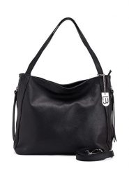 Lucca Baldi Skórzana torebka "Fiesole" w kolorze czarnym - 34 x 29 x 15 cm rozmiar: onesize. Czarne torby na ramię Lucca Baldi, bez wzorów, z materiału, na ramię, bez dodatków. Za 387.45 zł.