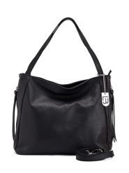 Lucca Baldi Skórzana torebka "Fiesole" w kolorze czarnym - 34 x 29 x 15 cm rozmiar: onesize. Czarne torby na laptopa Lucca Baldi, bez wzorów, z materiału, na ramię, bez dodatków. Za 343.41 zł.