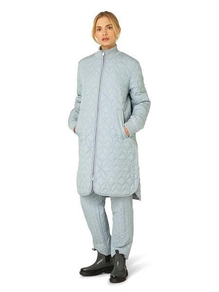 Ilse Jacobsen Płaszcz pikowany w kolorze błękitnym rozmiar: 38. Niebieskie płaszcze Ilse Jacobsen, bez wzorów, bez kaptura. Za 217.99 zł.