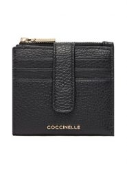 Coccinelle Mały Portfel Damski MW5 Metallic Soft E2 MW5 11 F7 01 Czarny. Czarne portfele Coccinelle, bez wzorów, ze skóry. Za 499.99 zł.