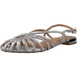 Sandały GIOSEPPO HINGHAM Srebrny. Szare sandały Gioseppo, bez wzorów, ze skóry, sportowe, bez obcasa, bez zapięcia. Za 326.99 zł.