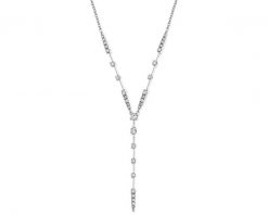 Naszyjnik z białego złota z diamentami - 0,25 ct - próba 585. Białe naszyjniki Apart, z diamentem, złote. Za 4,290.00 zł.