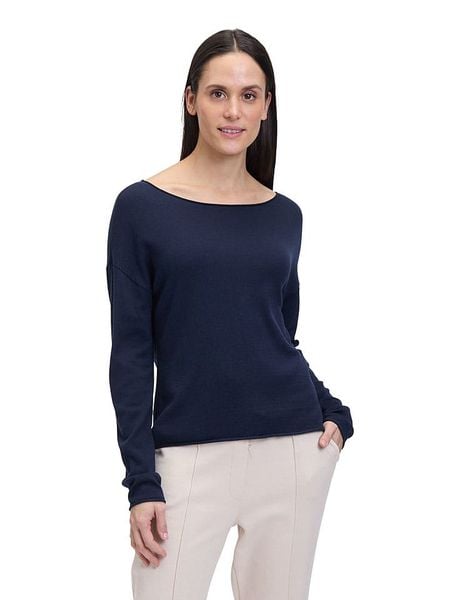 BETTY & CO Sweter w kolorze granatowym rozmiar: 42. Niebieskie swetry Betty & Co, bez wzorów, bez ramiączek. Za 81.95 zł.