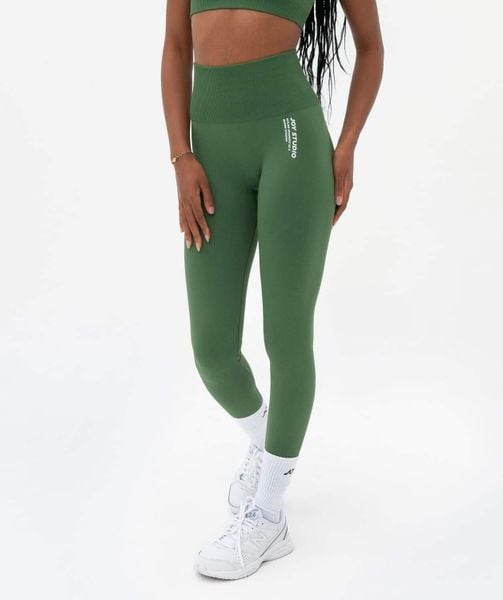Legginsy modelujące Seamless Super Strong - Zielony. Zielone legginsy JOY STUDIO, l, bez wzorów, z materiału, z podwyższonym stanem, długie. Za 199.00 zł.
