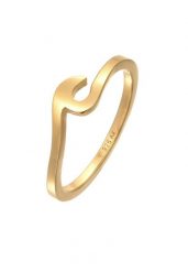 Elli Damskie fale Basic Trend w srebrze 925 Sterling Silver Pierścionki 1 ct. Szare pierścionki Elli, srebrne. Za 203.99 zł.