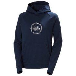 Bluza damska Helly Hansen Core Graphic. Niebieskie bluzy Helly Hansen, bez wzorów, bez kaptura. Za 342.50 zł.
