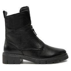 Botki Ara. Czarne botki Ara, bez wzorów, bez obcasa, na płaskiej podeszwie, bez zapięcia. Za 559.99 zł.