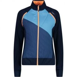 Kurtka trekkingowa damska CMP 30A2276. Niebieskie kurtki sportowe CMP, xs, bez wzorów, z softshellu, bez kaptura, trekkingowe. Za 259.99 zł.