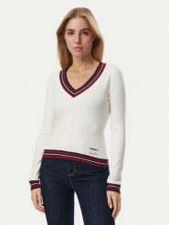 Guess Sweter W6BR89 Z2276 Kremowy Regular Fit. Białe swetry Guess, m, z aplikacjami, z wiskozy, bez ramiączek. Za 292.99 zł.