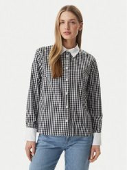 Morgan Koszula 261-CVICHY Czarny Regular Fit. Czarne koszule Morgan, bez wzorów, z bawełny, bez kołnierzyka, bez ramiączek. Za 279.99 zł.