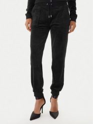 Juicy Couture Spodnie dresowe JCBBJ225802 Czarny Slim Fit. Czarne spodnie dresowe Juicy Couture, m, bez wzorów, z dresówki. Za 349.99 zł.