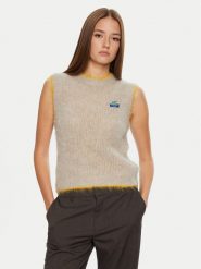 American Vintage Sweter Bymi BYM18BH24 Beżowy Loose Fit. Brązowe swetry American Vintage, s, bez wzorów, z wełny, bez ramiączek. Za 369.99 zł.